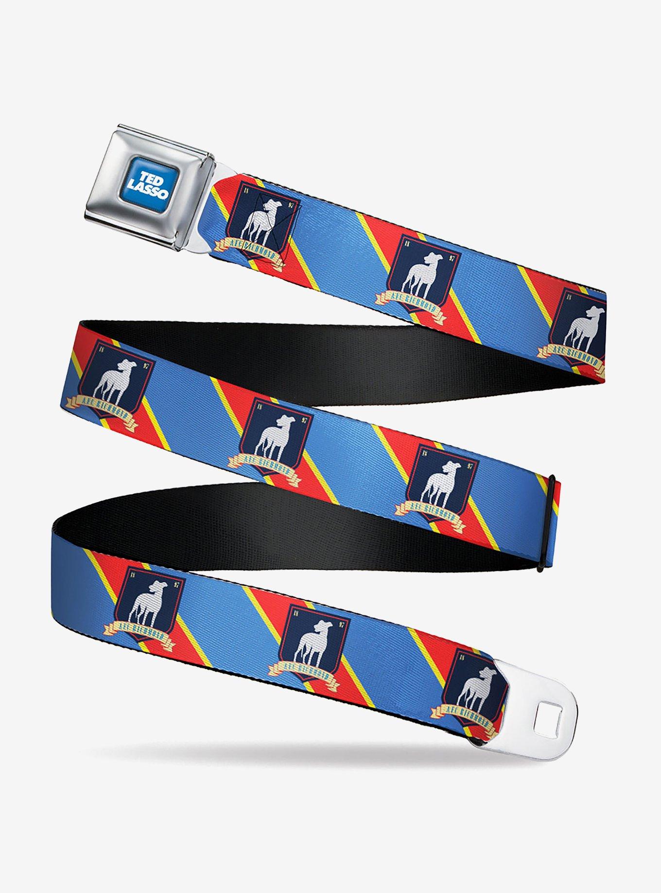 Ted Lasso AFC Richmond Logo Stripe Seatbelt Belt, , hi-res