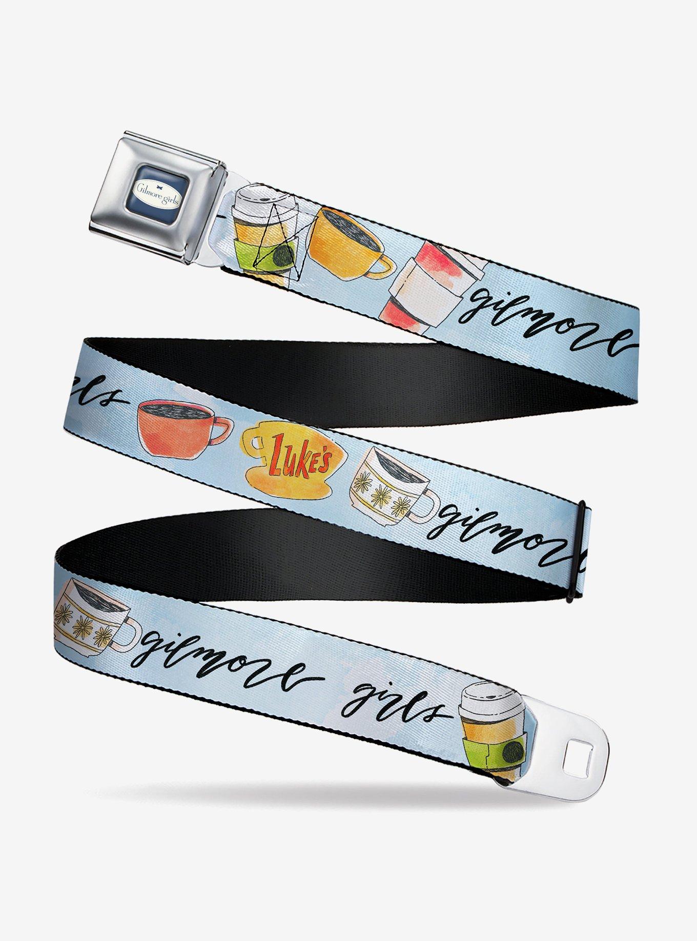 Gilmore Girls Luke's Coffee Shop Icons And Script Seatbelt Belt, , hi-res