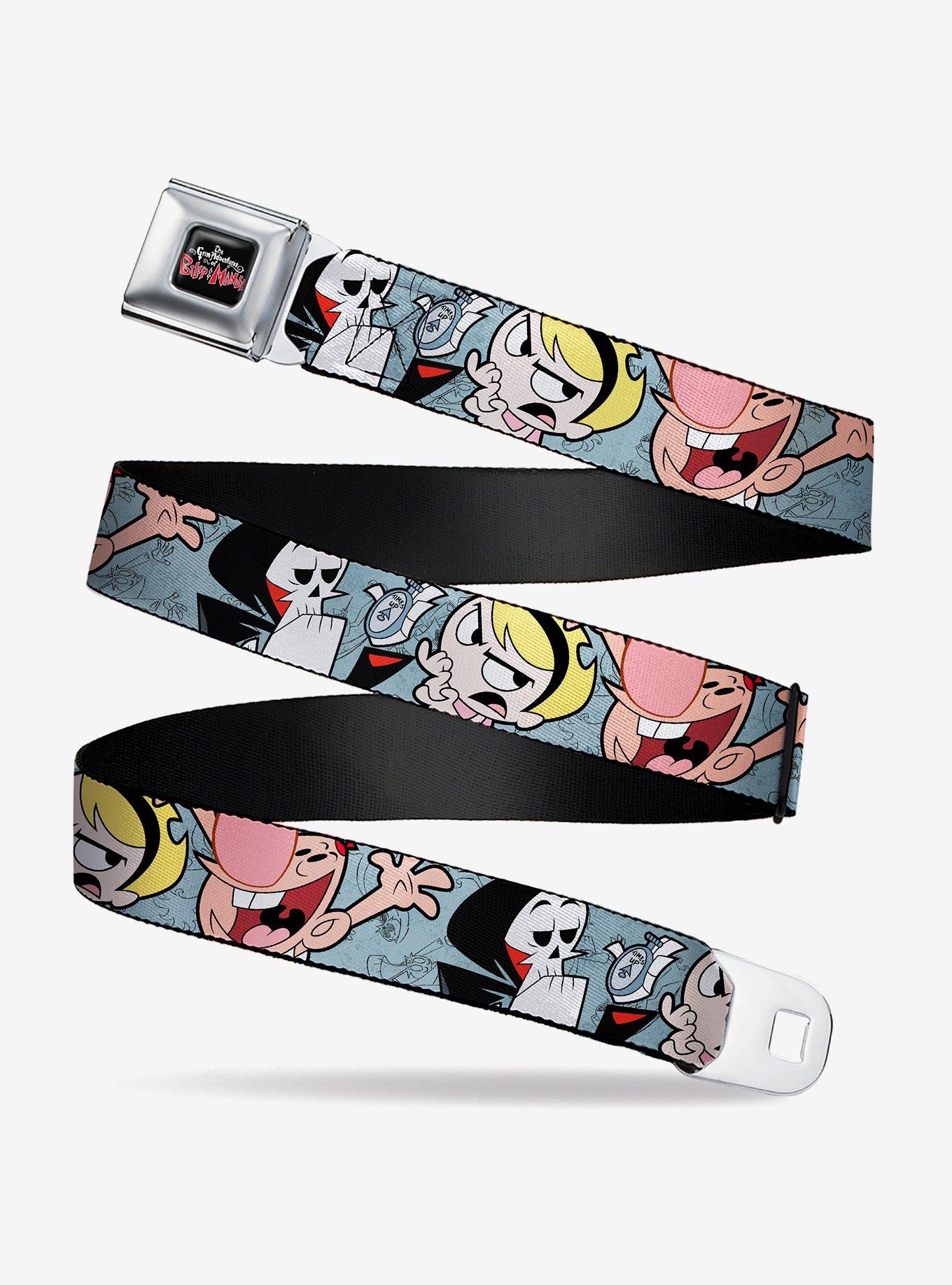 The Grim Adventures of Billy And Mandy Group Pose Seatbelt Belt, MULTI, hi-res