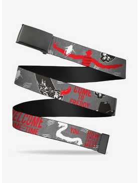 A Nightmare On Elm Street Freddy Icons Quotes Collage Flip Web Belt, , hi-res