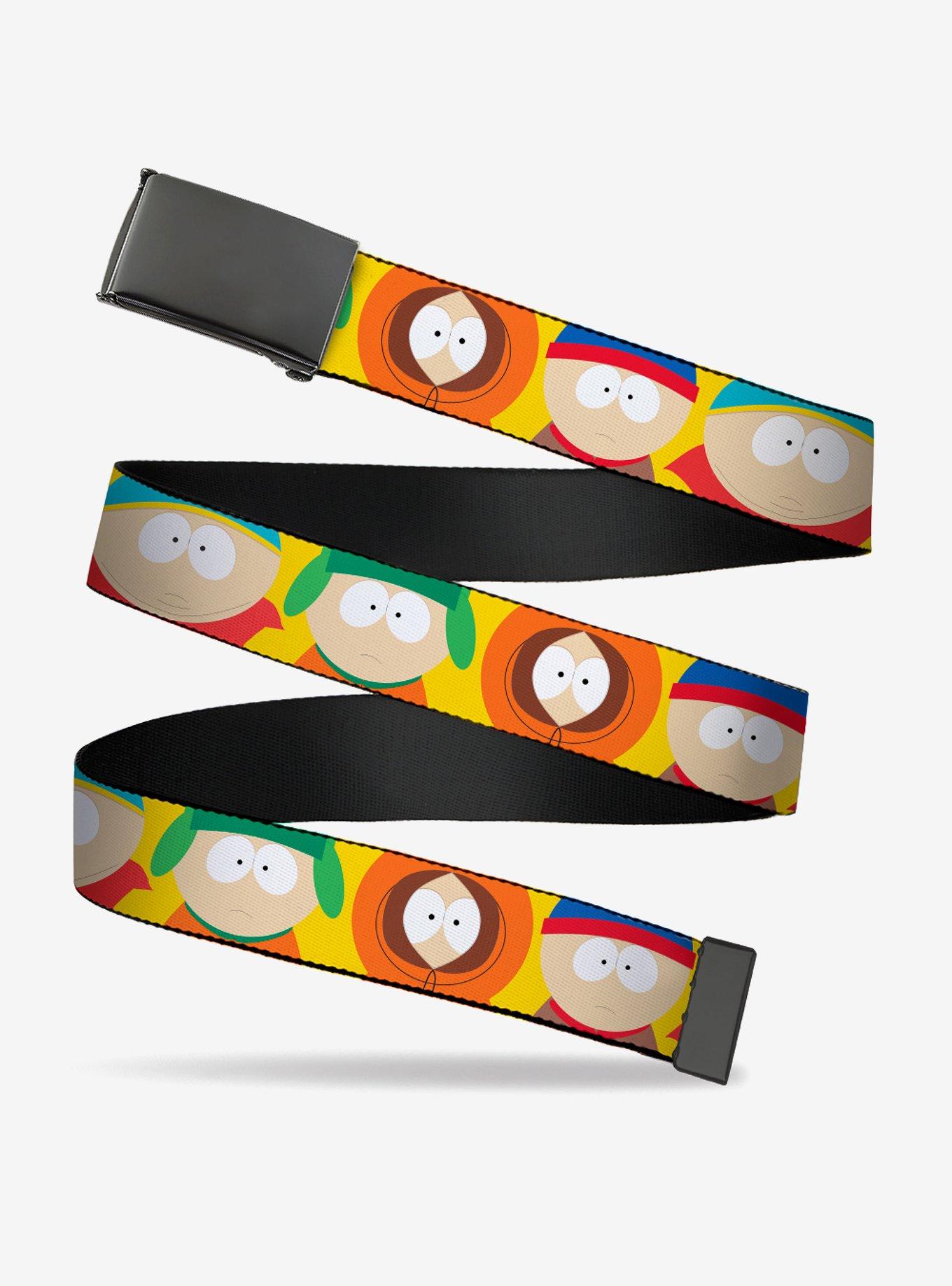 South Park Boys Close Up Poses Flip Web Belt, , hi-res