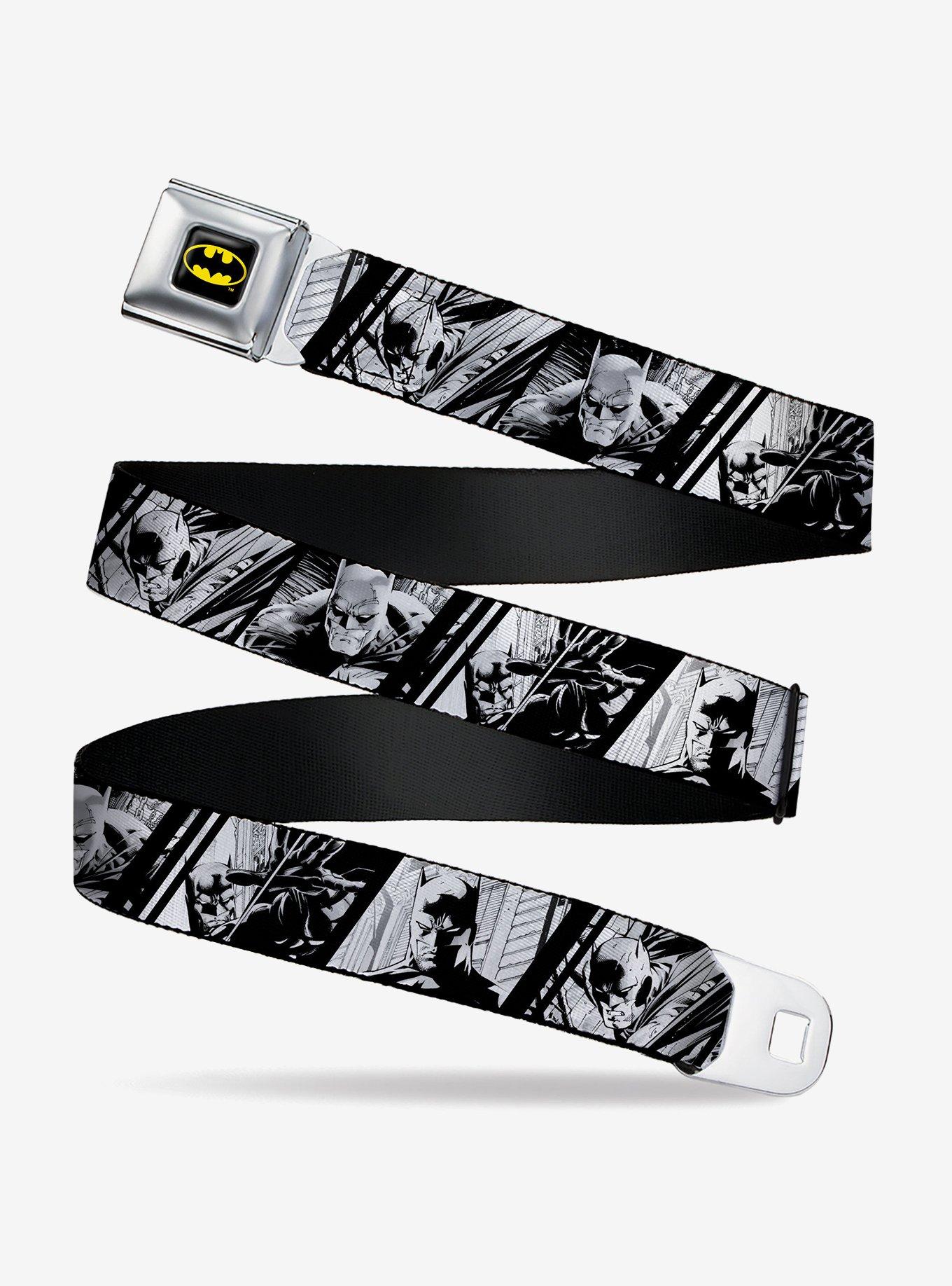 DC Comics Batman Hush Pose Sketches Seatbelt Belt, BLACK, hi-res