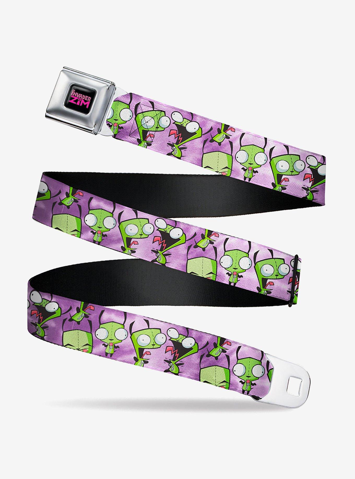 Invader Zim Gir Poses Tie Dye Seatbelt Belt, , hi-res