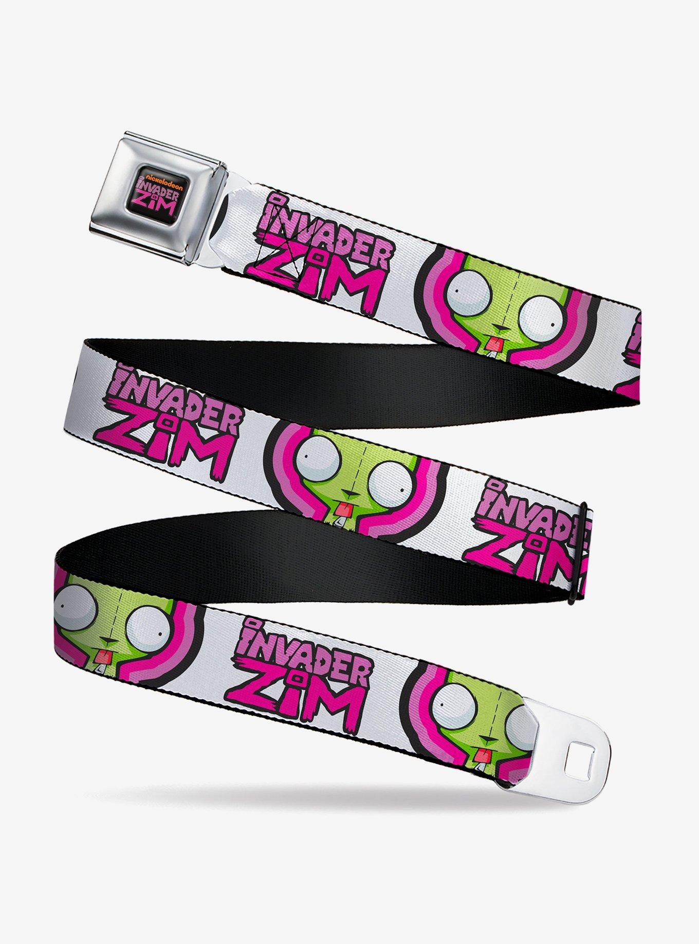 Invader Zim Title Logo And GIR Pose Close Ups Seatbelt Belt, , hi-res