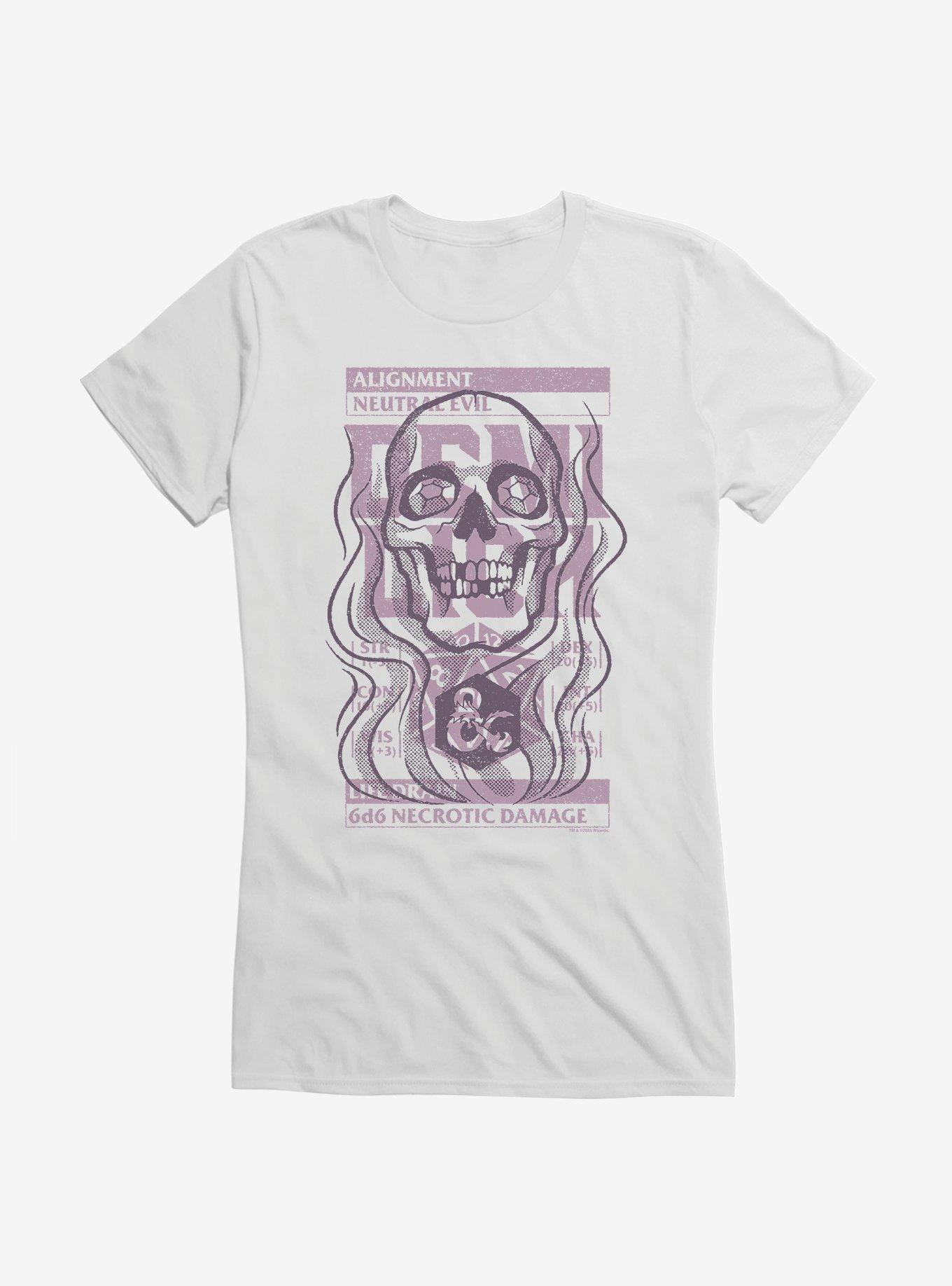 Dungeons & Dragons Demilich Stats Stamp Girls T-Shirt, , hi-res