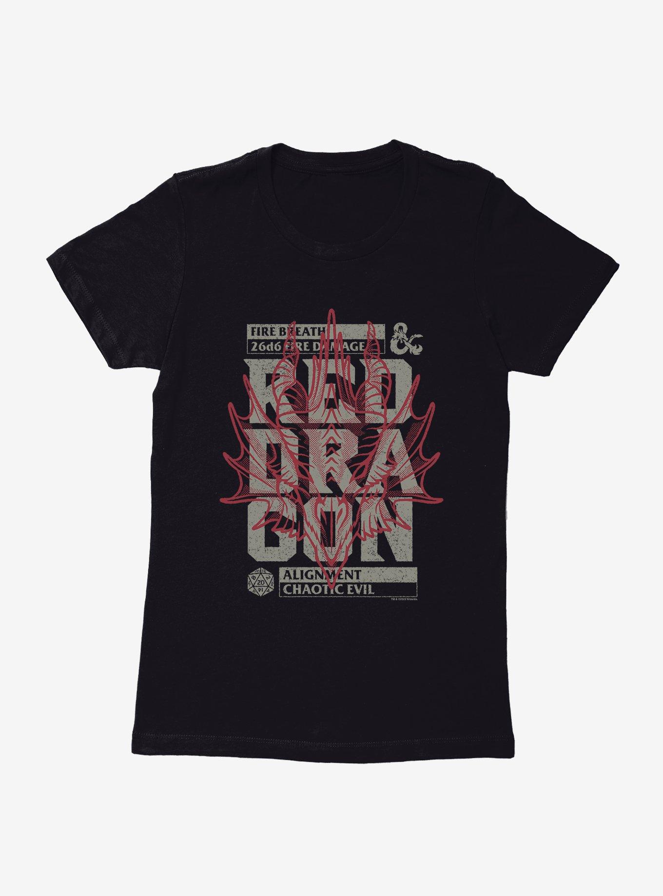 Dungeons & Dragons Red Dragon Stamp Womens T-Shirt, , hi-res