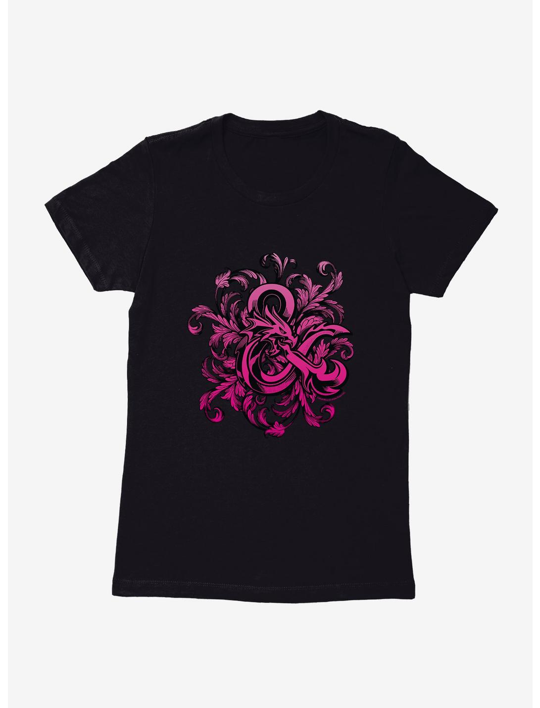 Dungeons & Dragons Flourish Ampersand Womens T-Shirt, BLACK, hi-res