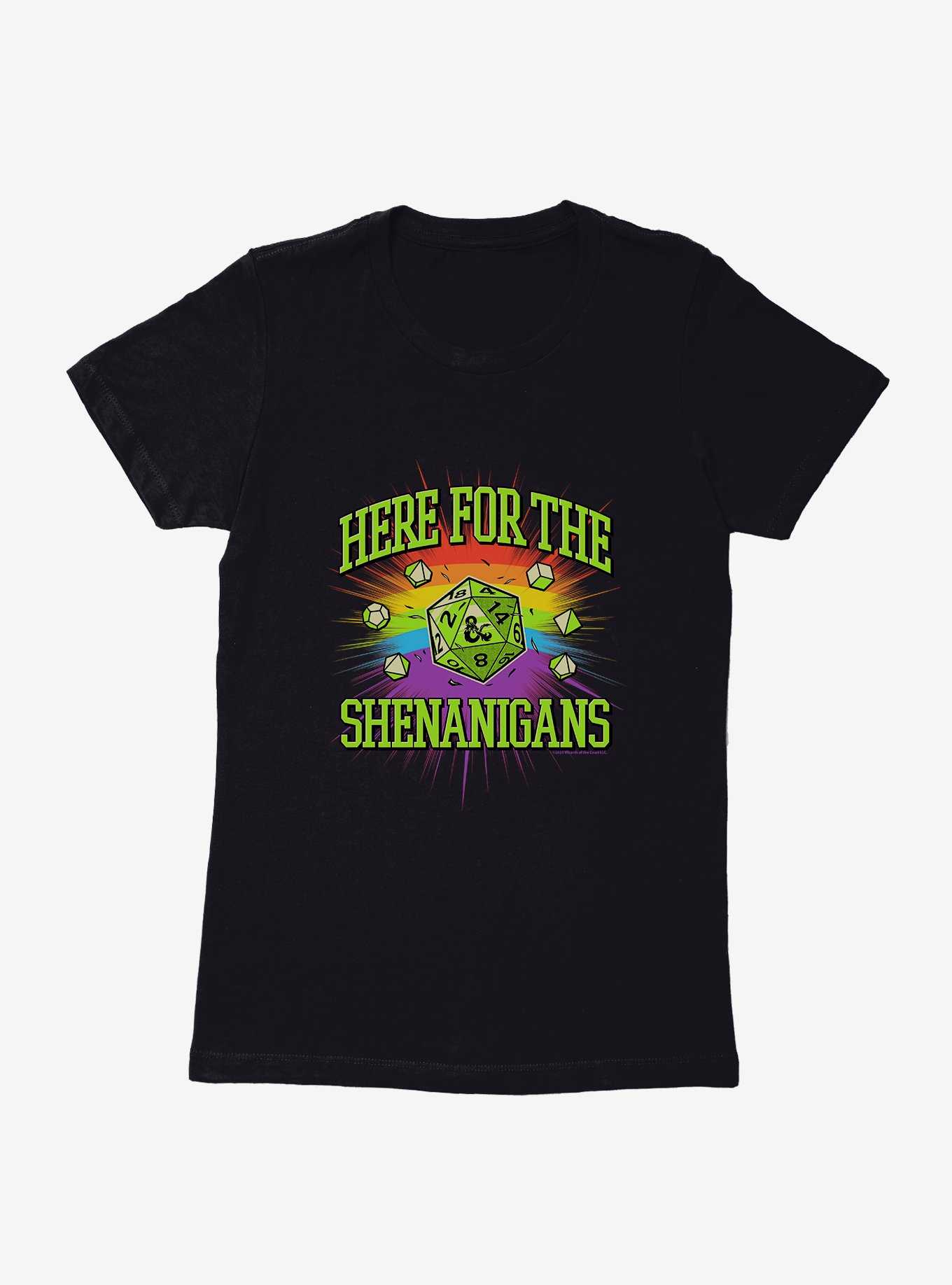 Dungeons & Dragons Here For The Shenanigans Womens T-Shirt, , hi-res