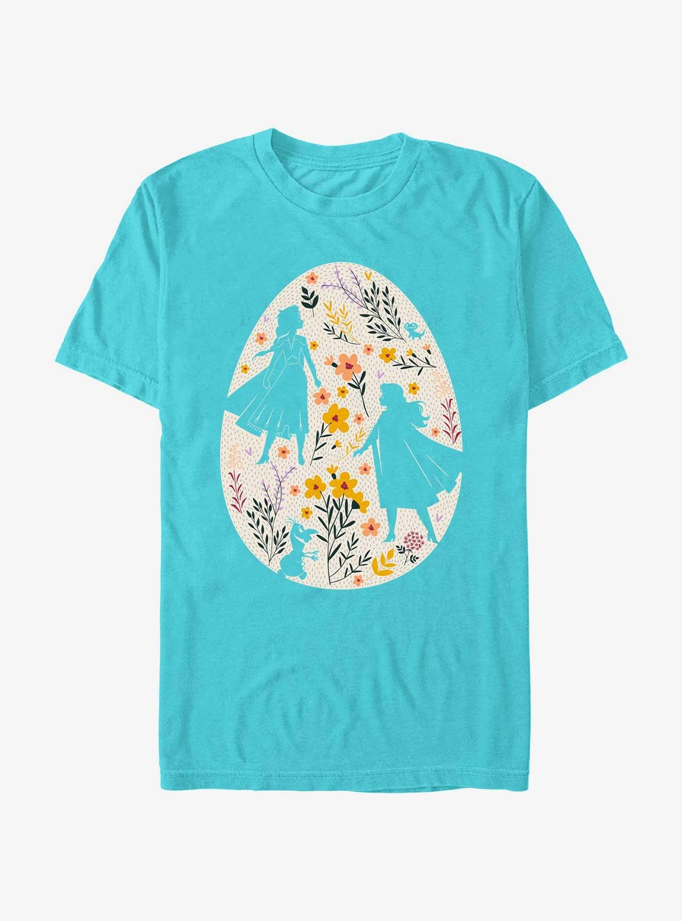 Disney Frozen Elsa Anna Olaf Egg Silhouette T-Shirt
