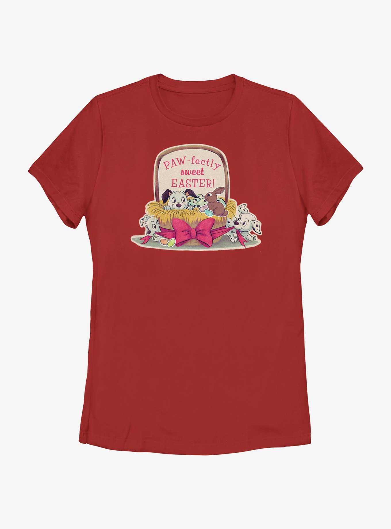 Disney 101 Dalmatians Paw-Fectly Sweet Easter Womens T-Shirt