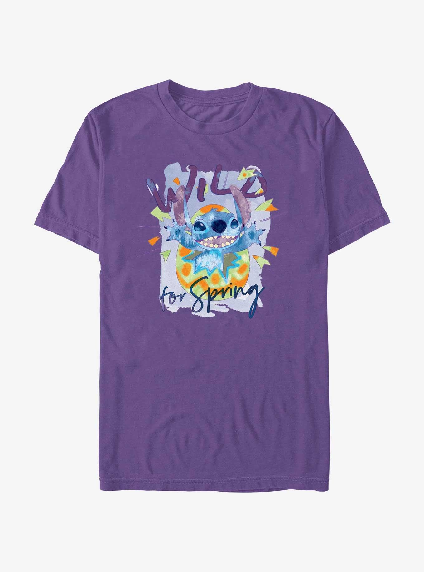 Disney Lilo & Stitch Wild For Spring T-Shirt, PURPLE, hi-res