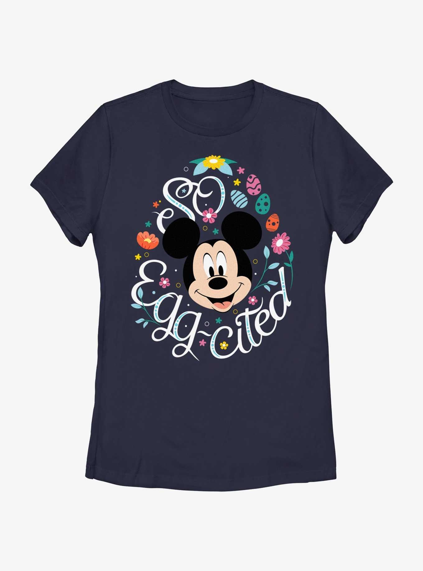 Disney Mickey Mouse So Egg-Cited Womens T-Shirt