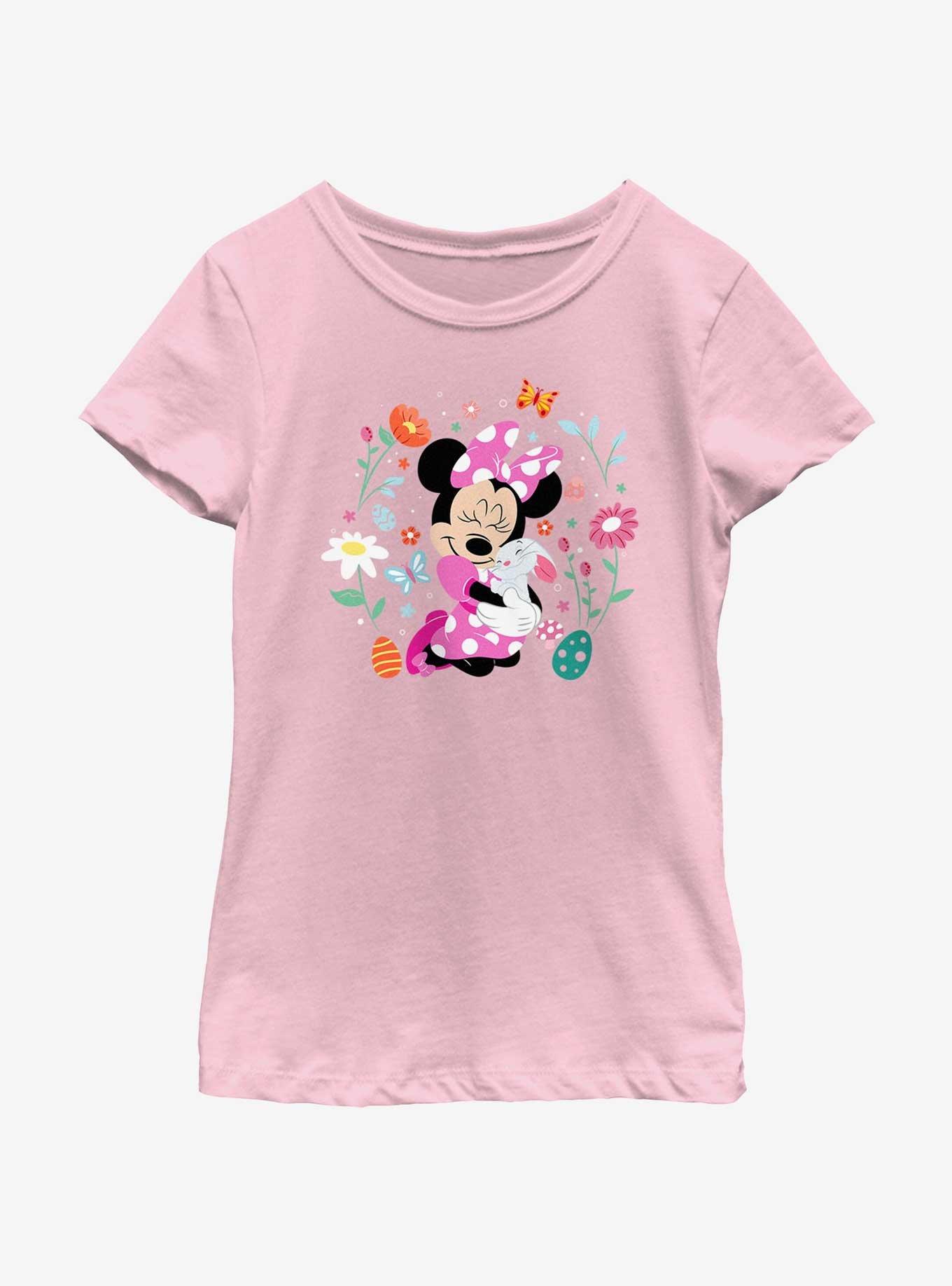 Disney Minnie Mouse Hug Bunny Youth Girls T-Shirt