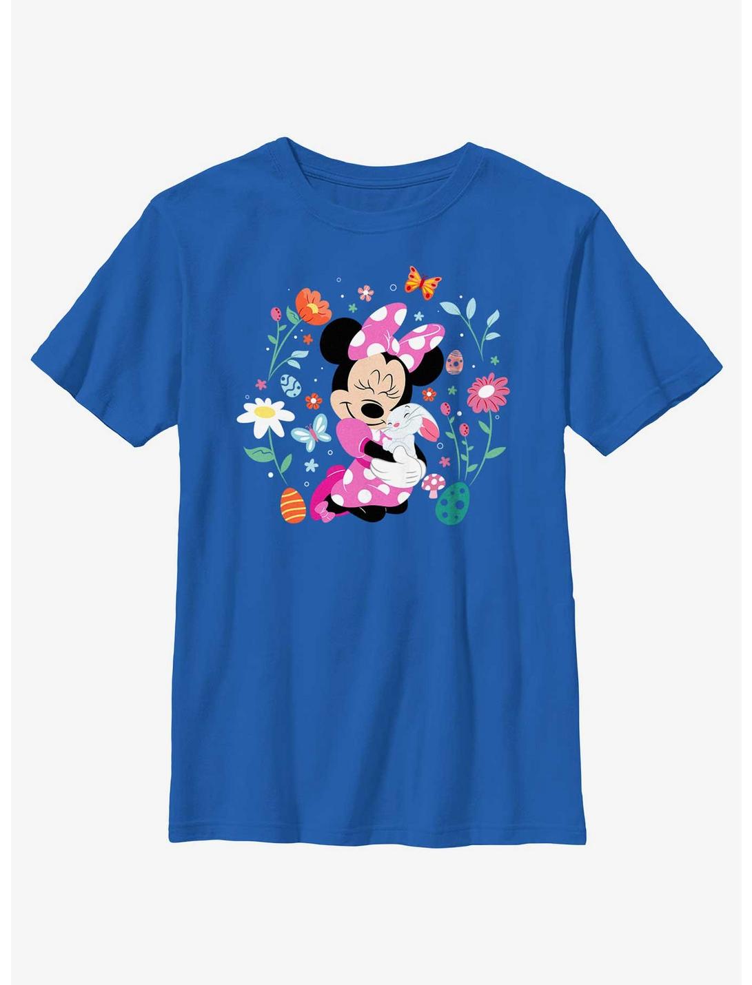 Disney Minnie Mouse Hug Bunny Youth T-Shirt, ROYAL, hi-res