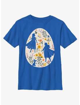 Disney Frozen Elsa Anna Olaf Egg Silhouette Youth T-Shirt, , hi-res