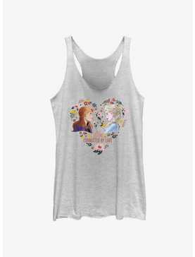 Disney Frozen Anna & Elsa Sisters Connected By Love Womens Tank Top, , hi-res
