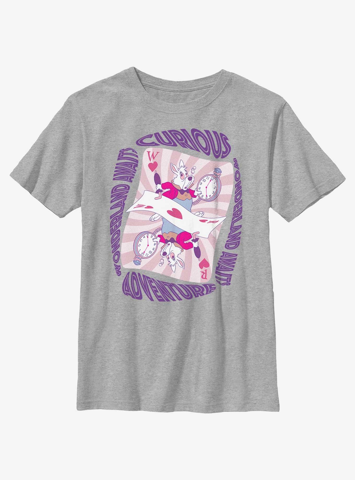 Disney Alice in Wonderland Rabbit Curious Adventure Youth T-Shirt, , hi-res
