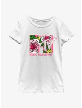 MTV Floral Logo Youth Girls T-Shirt, , hi-res