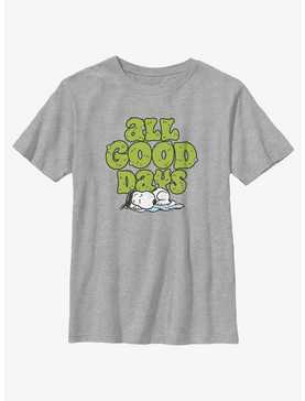 Peanuts Snoopy All Good Days Youth T-Shirt, , hi-res