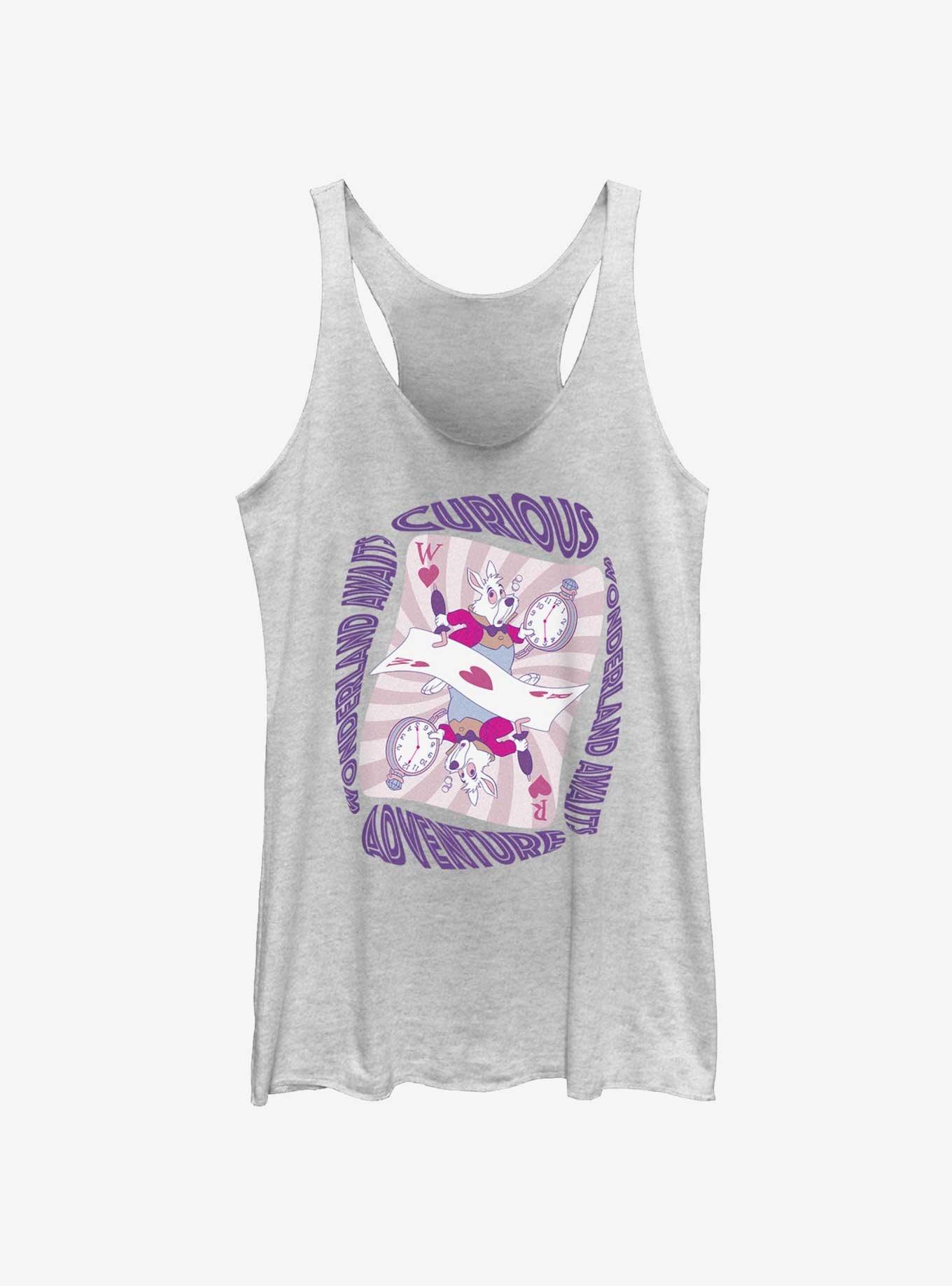 Disney Alice Wonderland Rabbit Curious Adventure Womens Tank Top