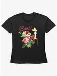 Disney Bambi Butterfly Friend Womens Straight Fit T-Shirt, BLACK, hi-res