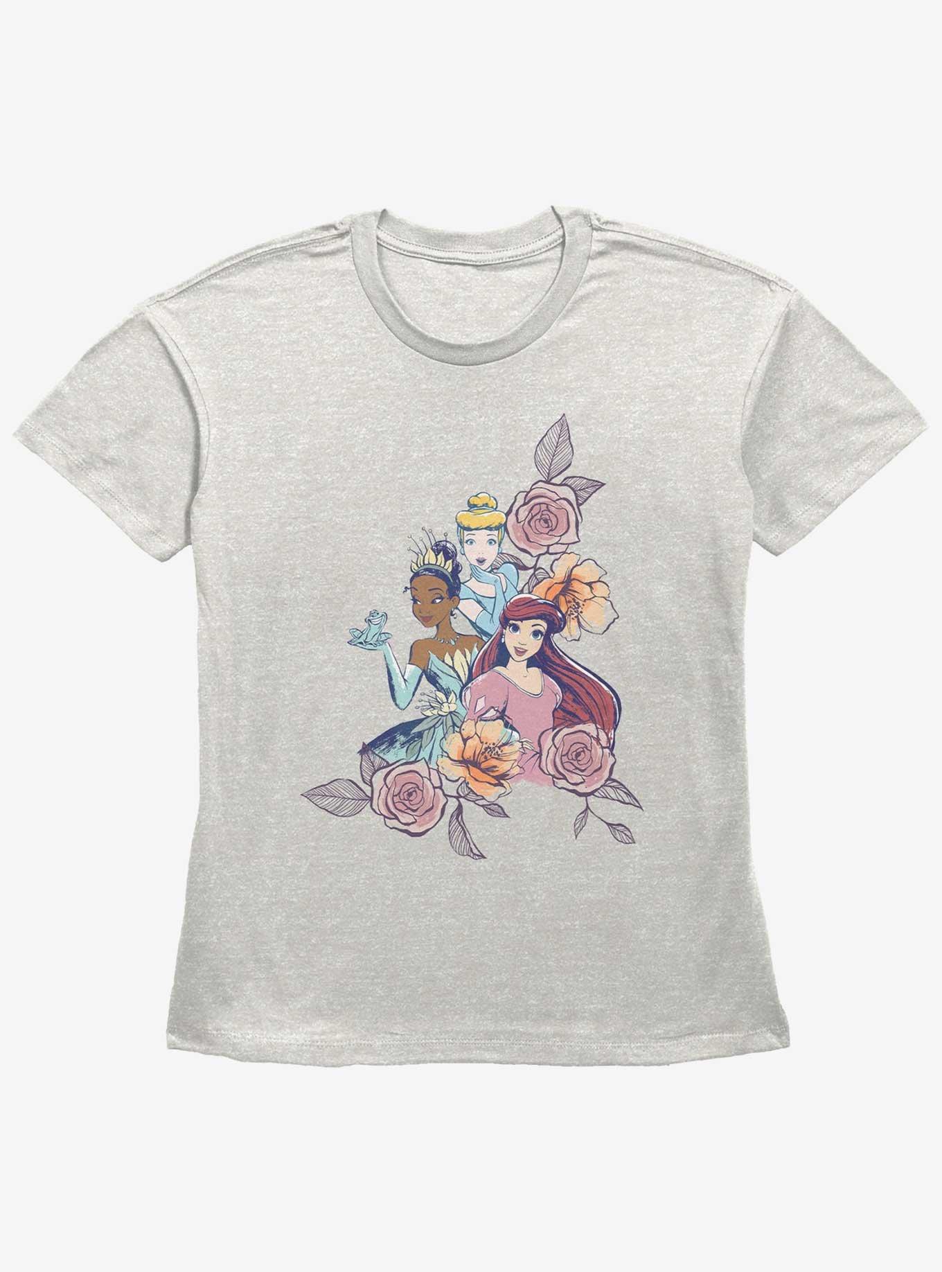 Disney Princesses Princess Roses Womens Straight Fit T-Shirt