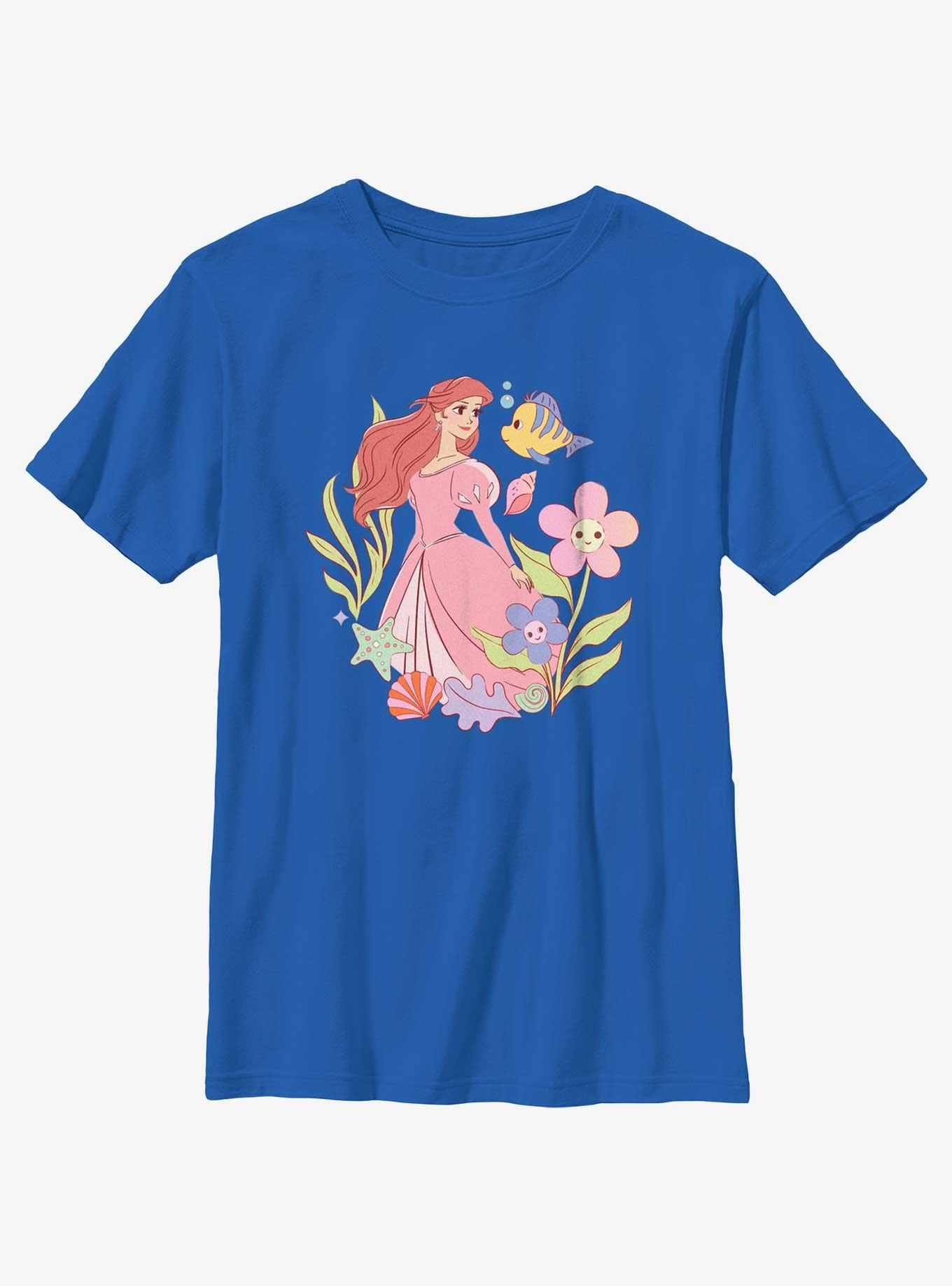 Disney Princesses Ariel And Flounder Youth T-Shirt, , hi-res