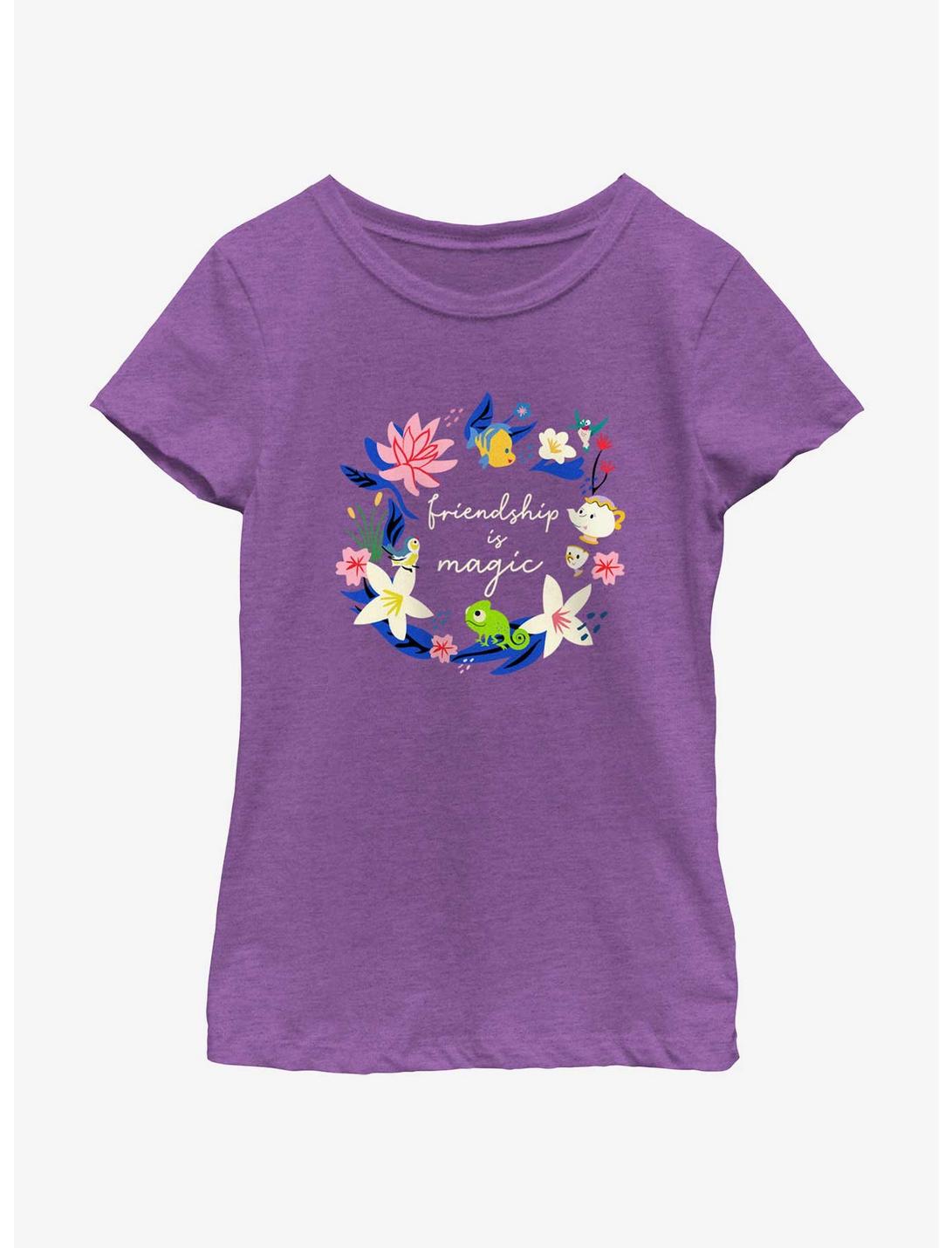 Disney Princesses Friendship Is Magic Youth Girls T-Shirt, PURPLE BERRY, hi-res