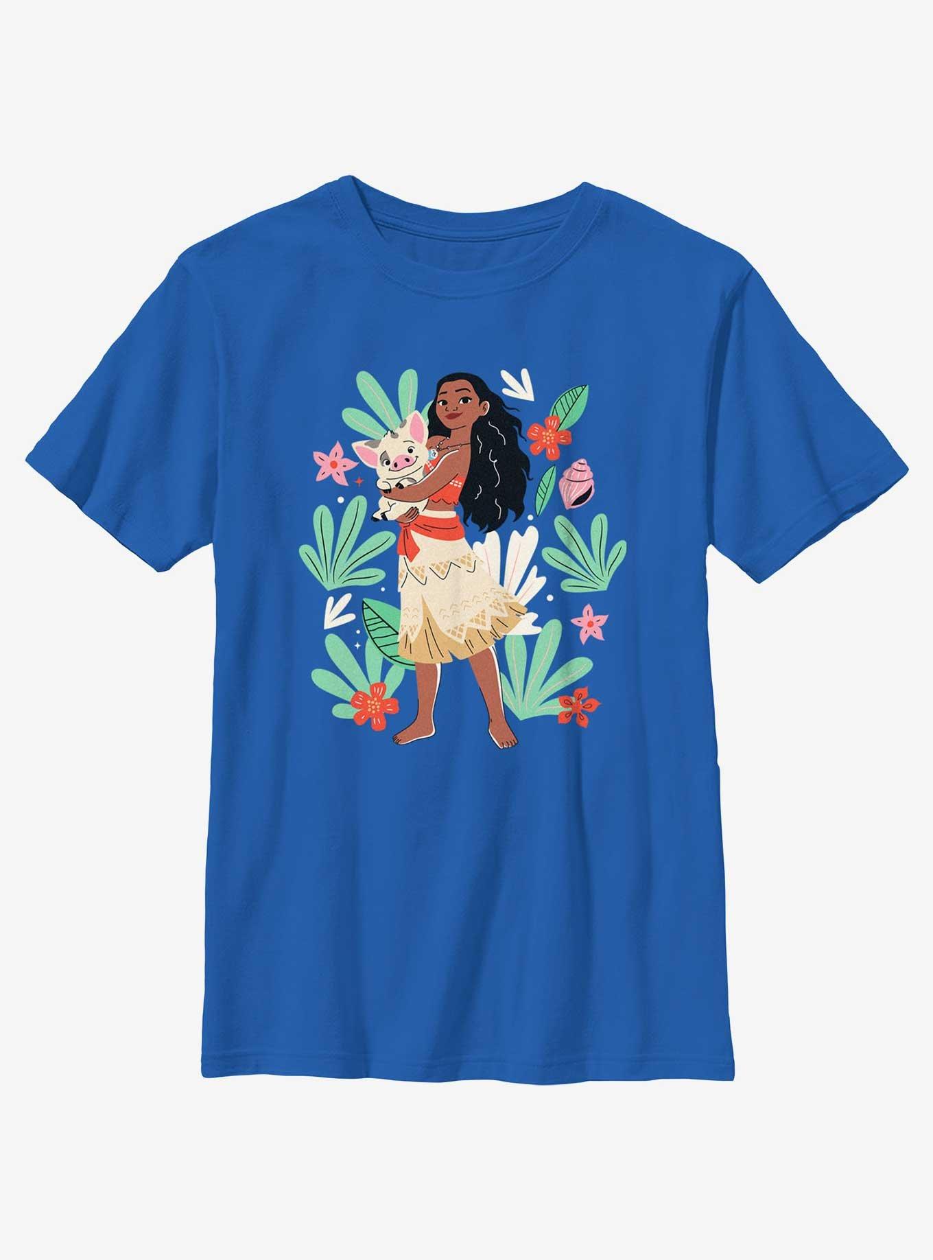 Disney Princesses Moana And Pua Youth T-Shirt, , hi-res