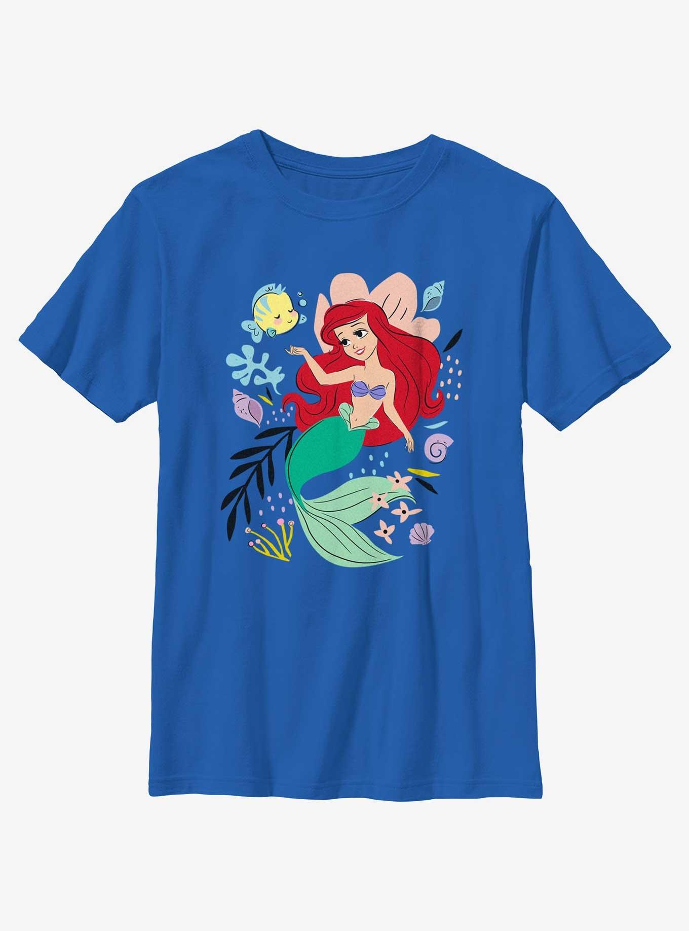 Disney Princesses Ariel And Flounder Youth T-Shirt, , hi-res