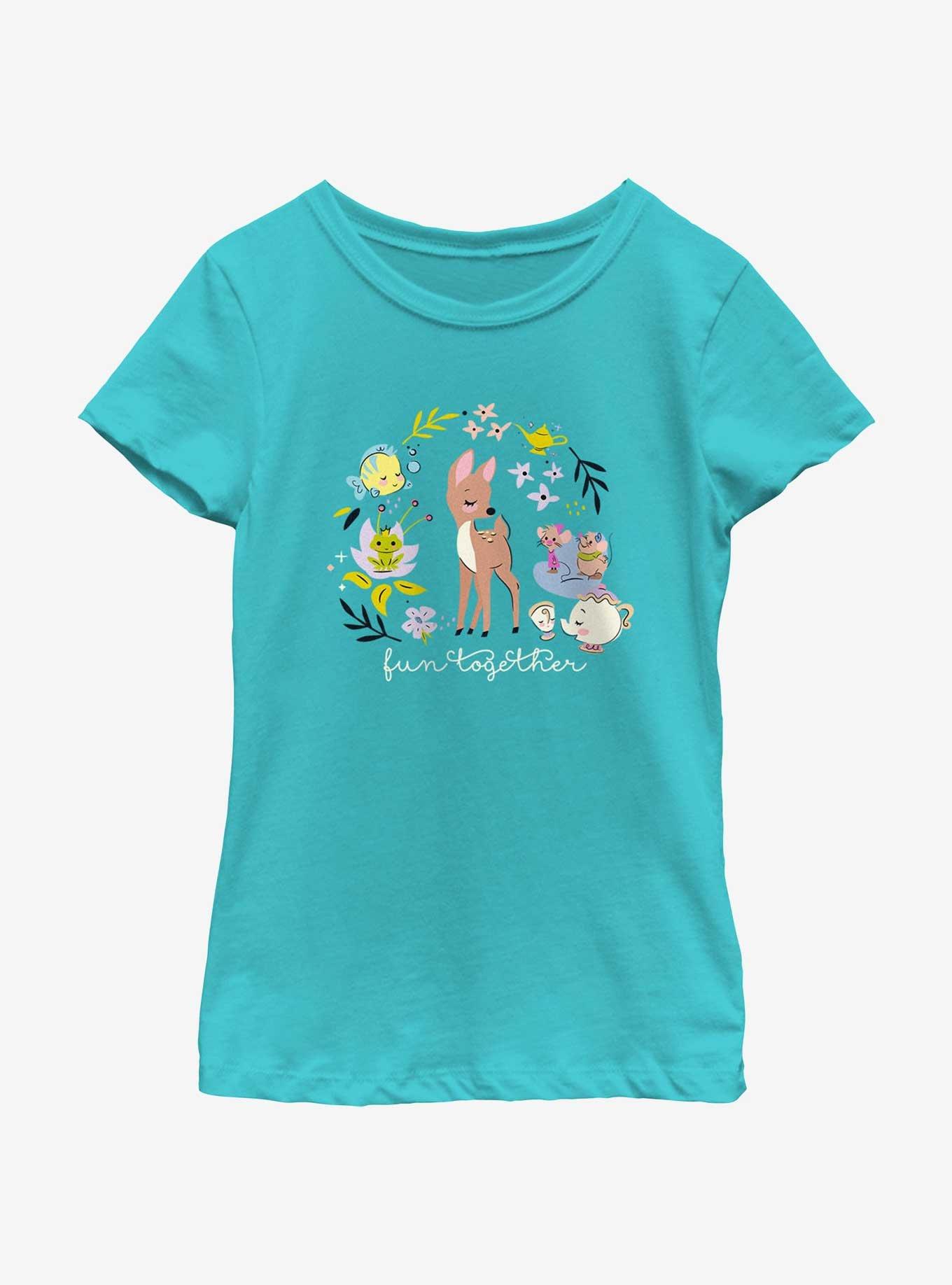 Disney Princesses Fun Together Youth Girls T-Shirt