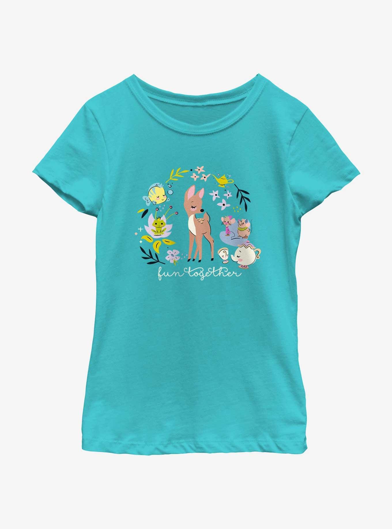 Disney Princesses Fun Together Youth Girls T-Shirt, , hi-res