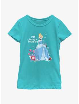 Disney Princesses I Love Being A Princess Cinderella Youth Girls T-Shirt, , hi-res
