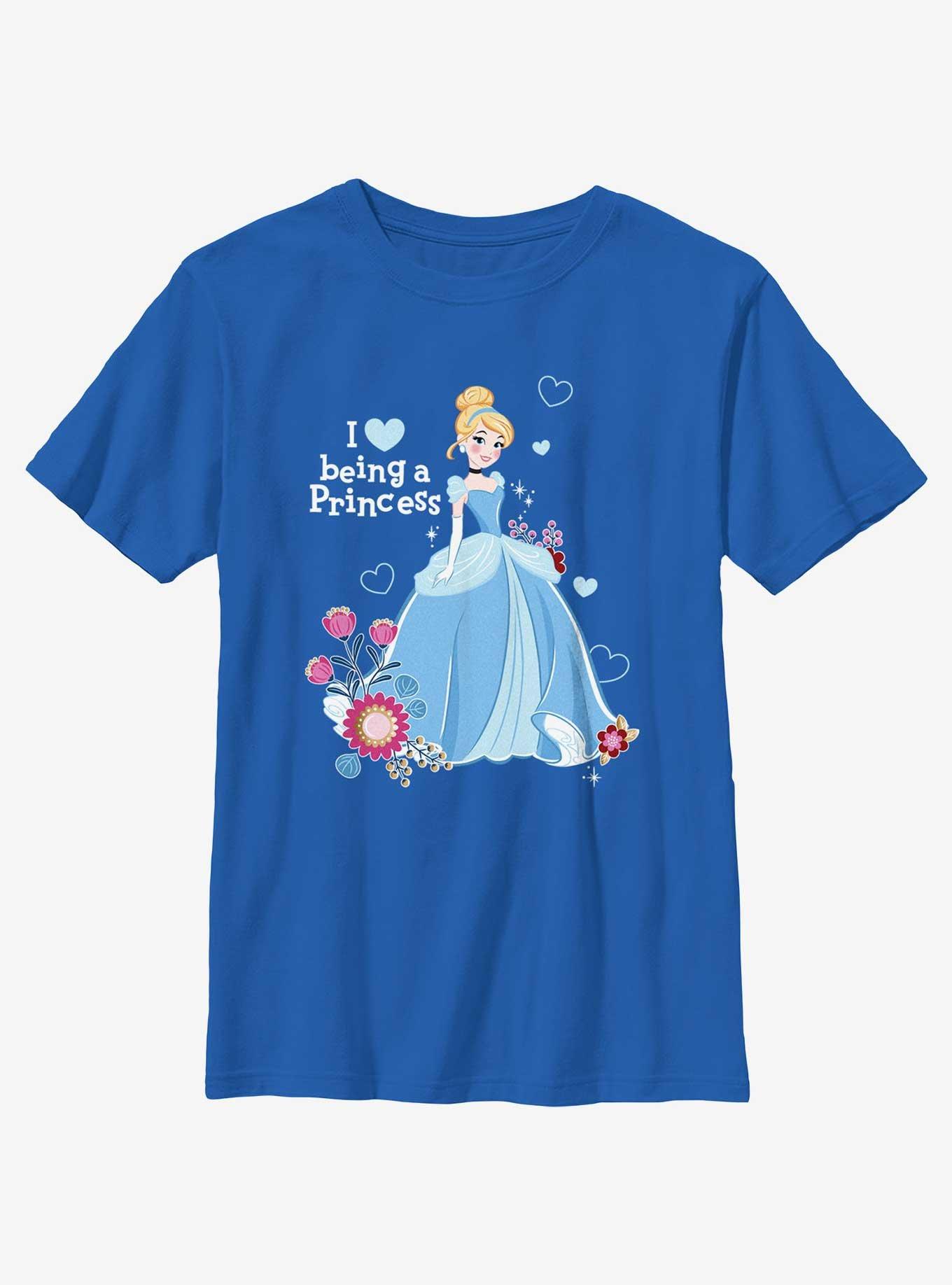 Disney Princesses I Love Being A Princess Cinderella Youth T-Shirt, , hi-res