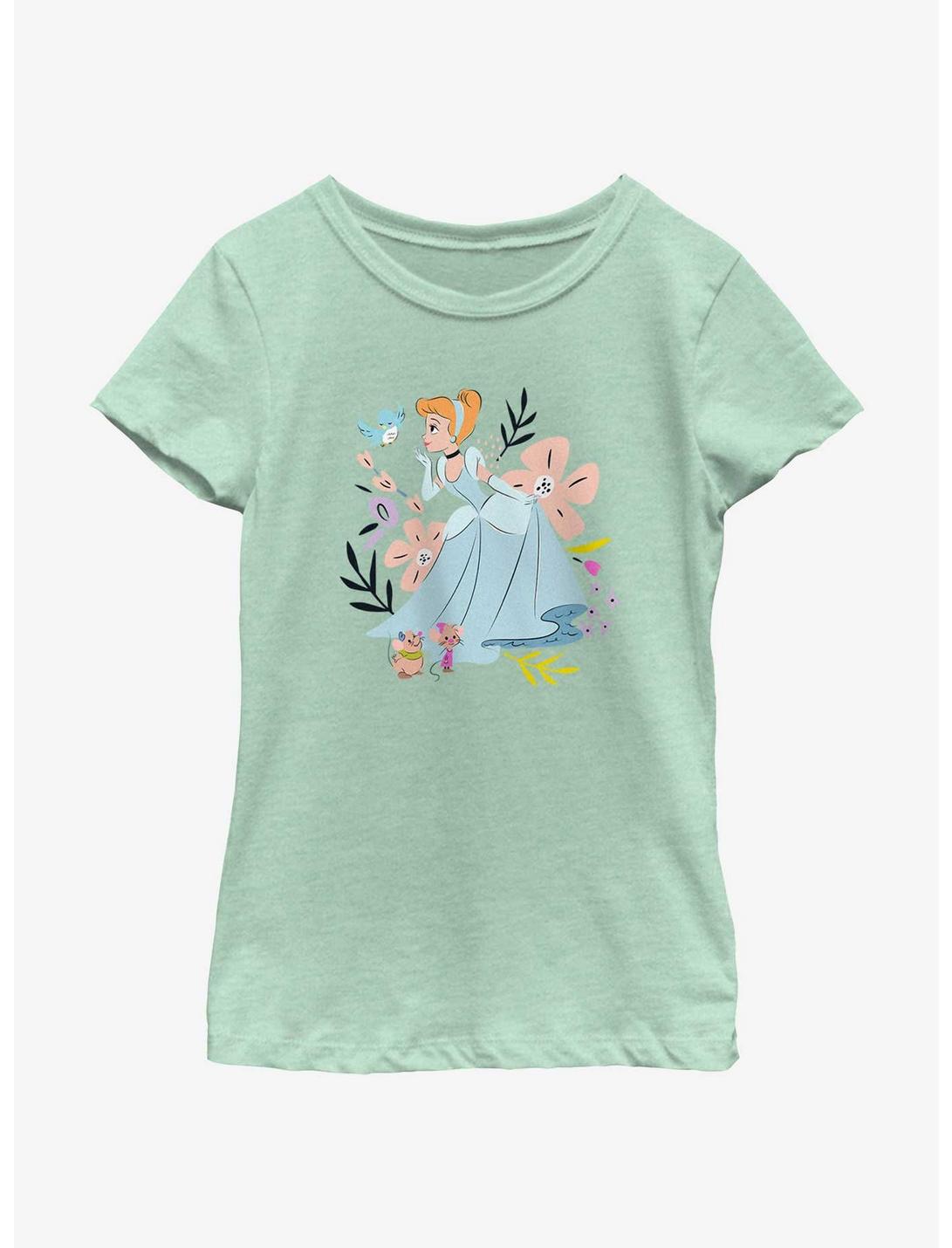Disney Cinderella Cinderella And Friends Youth Girls T-Shirt, MINT, hi-res
