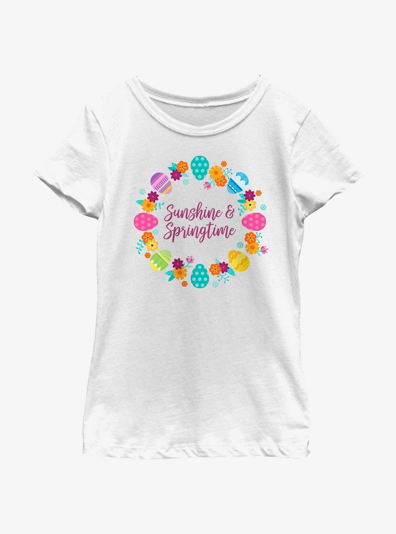 Disney Princesses Sunshine Spring Youth Girls T-Shirt, WHITE, hi-res