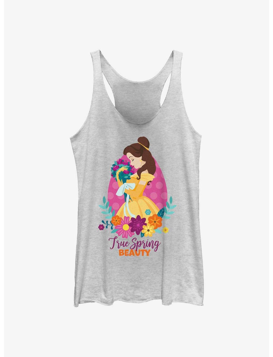 Disney Beauty and the Beast Belle True Spring Beauty Womens Tank Top, WHITE HTR, hi-res