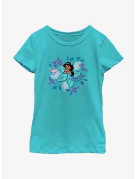 Disney Princesses Jasmine Leaves And Lamp Youth Girls T-Shirt, , hi-res