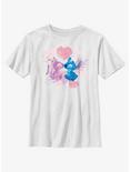 Disney Lilo & Stitch Stitch & Angel Youth T-Shirt, WHITE, hi-res