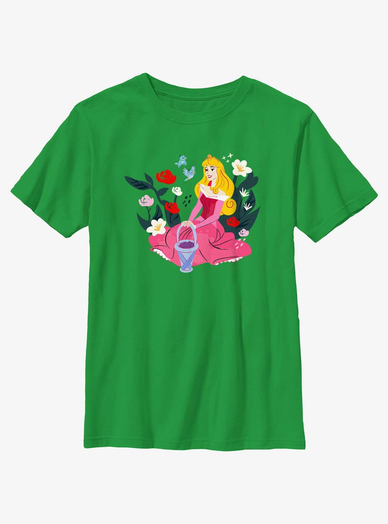 Disney Princesses Aurora With Birds Youth T-Shirt, , hi-res