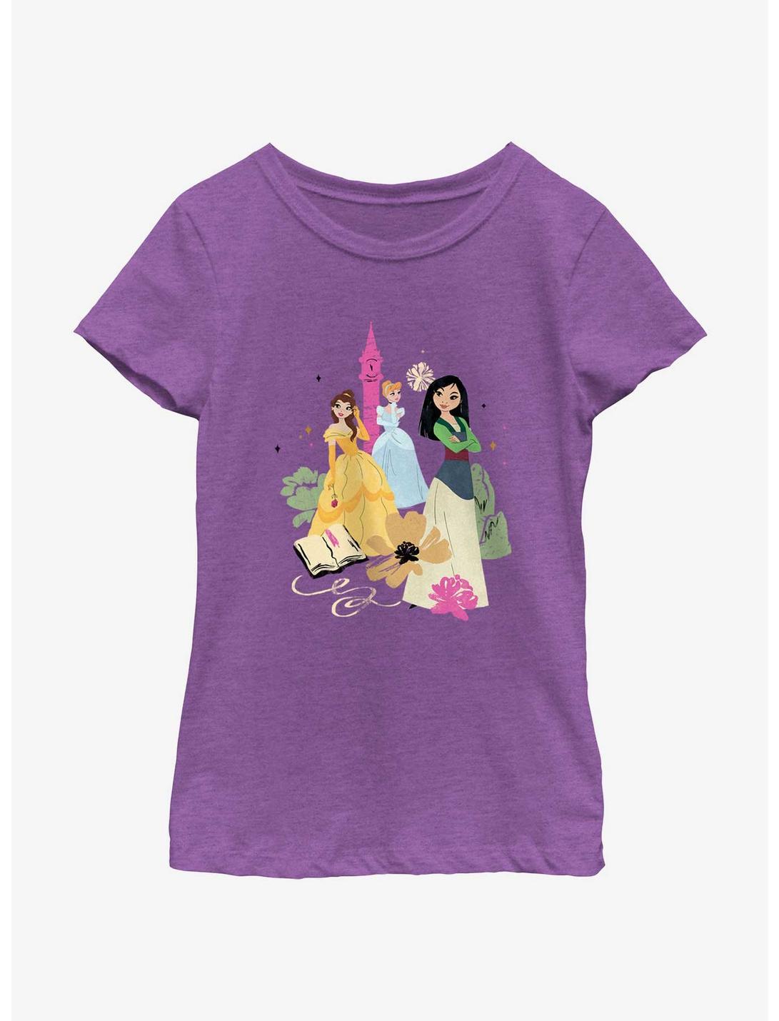 Disney Princesses Fantasy Princess Youth Girls T-Shirt, PURPLE BERRY, hi-res