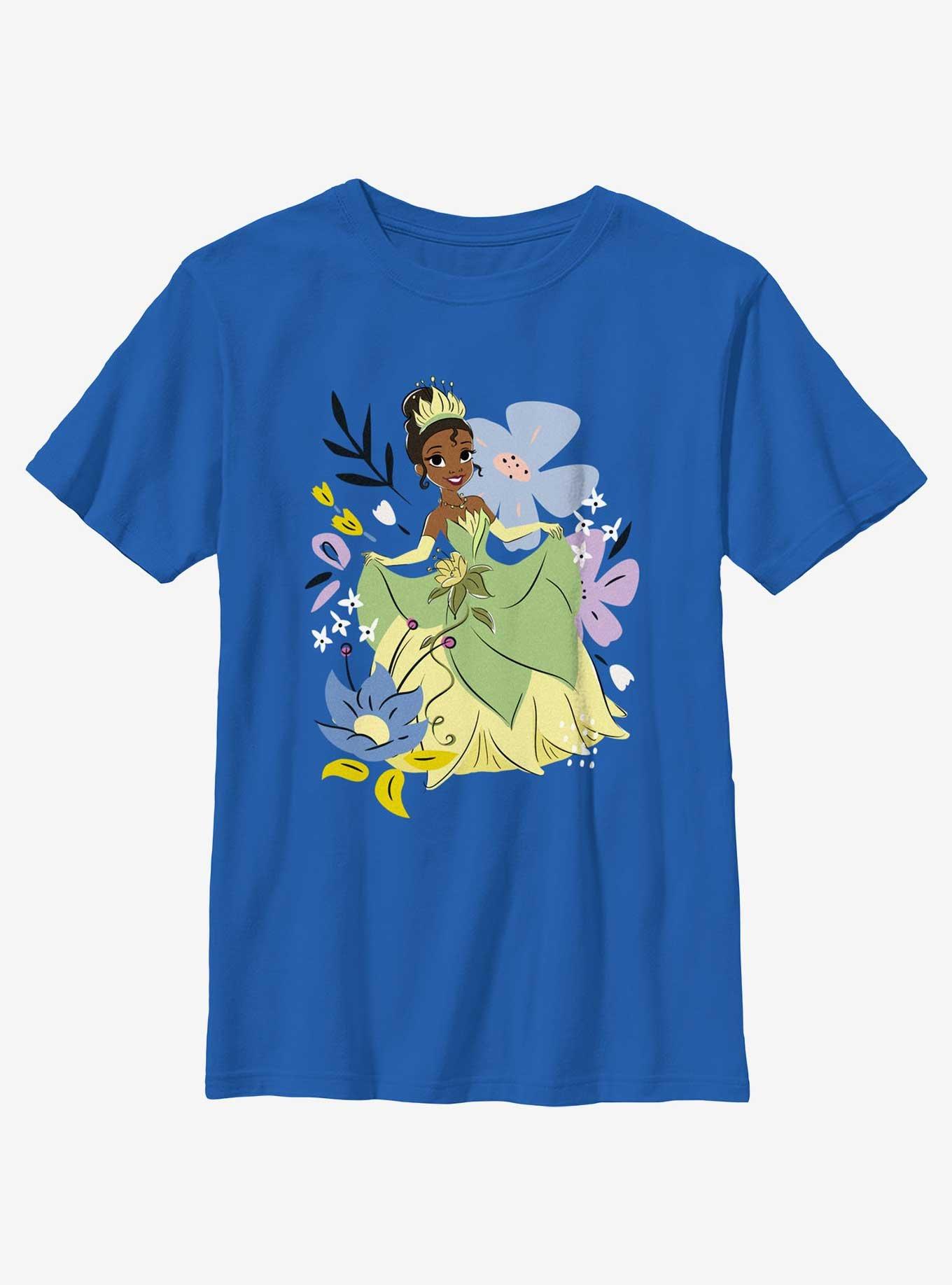 Disney Princesses Tianna And Flowers Youth T-Shirt