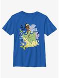 Disney Princesses Tianna And Flowers Youth T-Shirt, ROYAL, hi-res