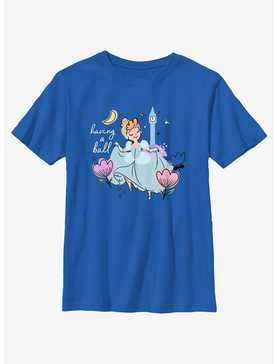 Disney Princesses Cinderella Having A Ball Youth T-Shirt, , hi-res