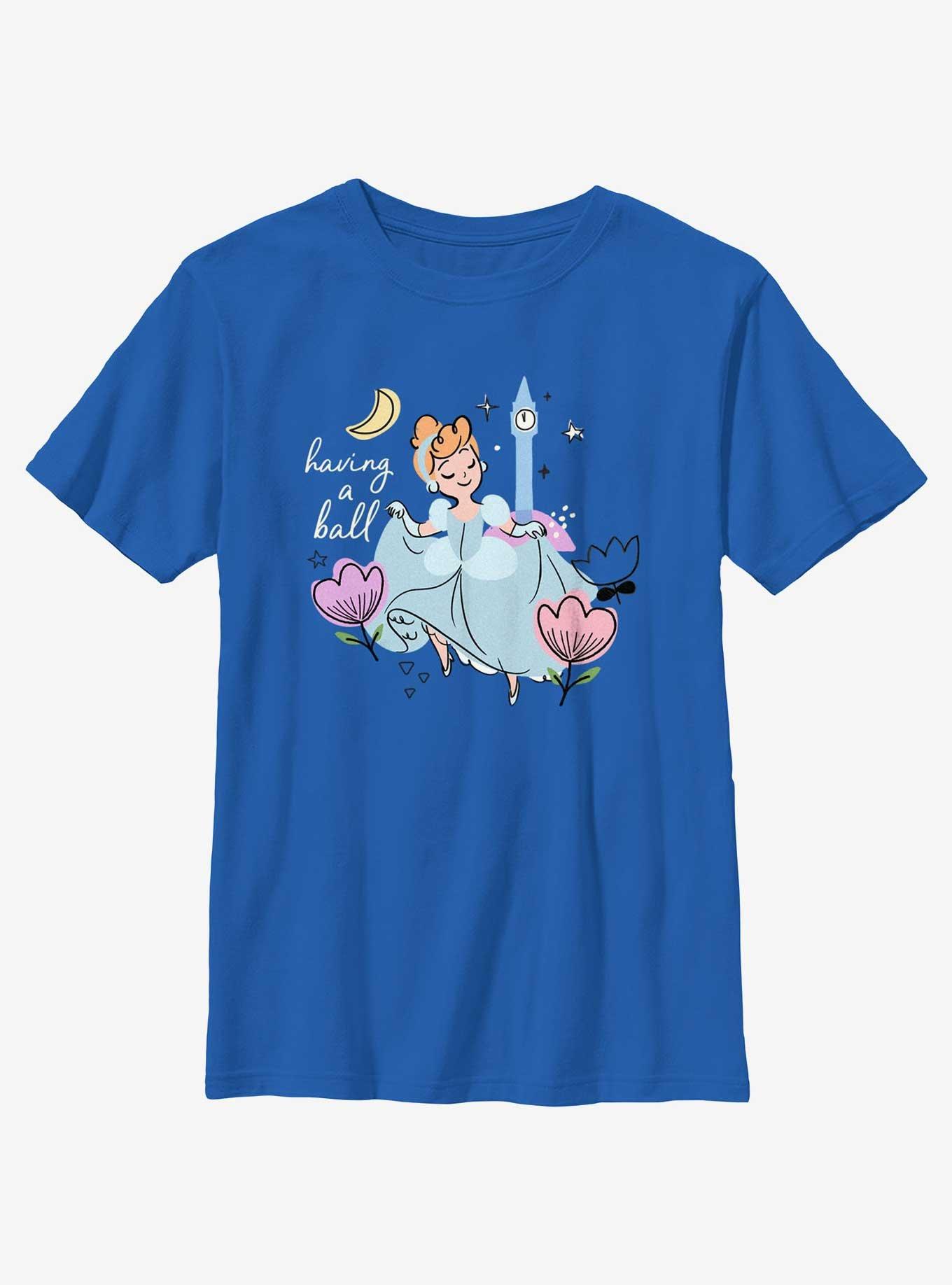 Disney Princesses Cinderella Having A Ball Youth T-Shirt, , hi-res