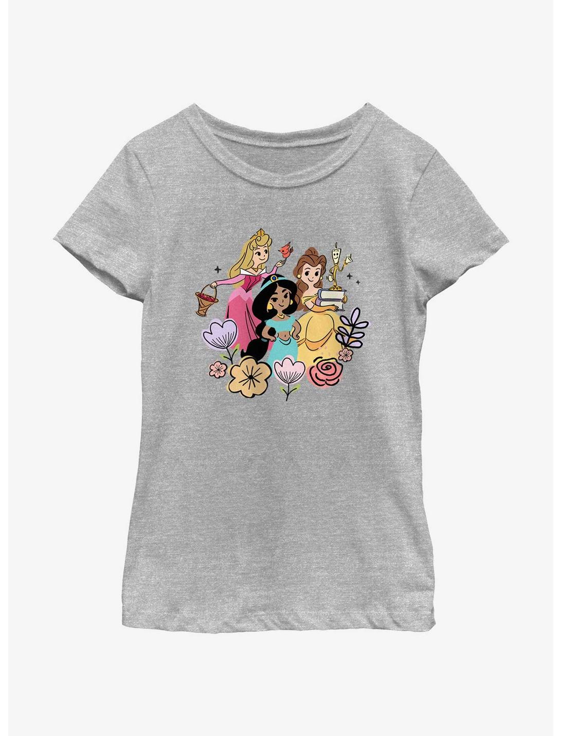 Disney Princesses Princess And Friends Youth Girls T-Shirt, ATH HTR, hi-res