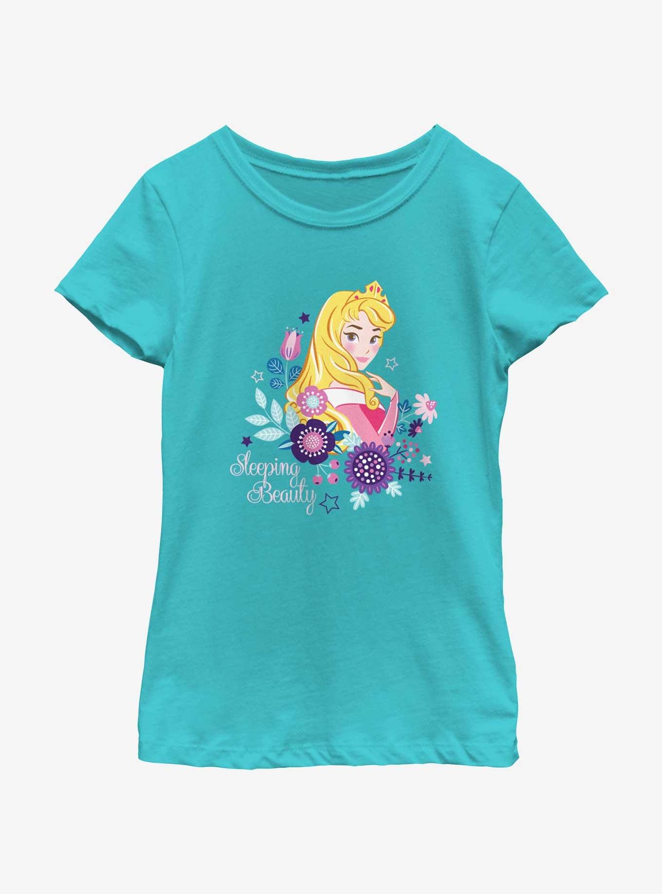 Disney Princesses Sleeping Beauty Aurora Youth Girls T-Shirt