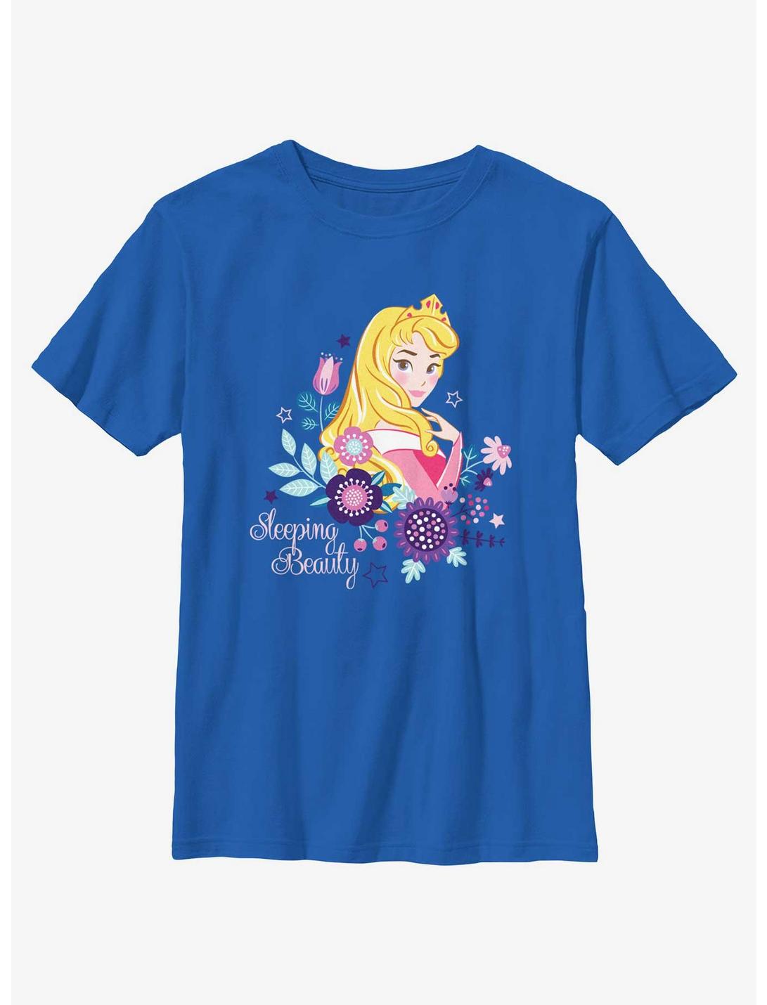 Disney Princesses Sleeping Beauty Aurora Youth T-Shirt, ROYAL, hi-res