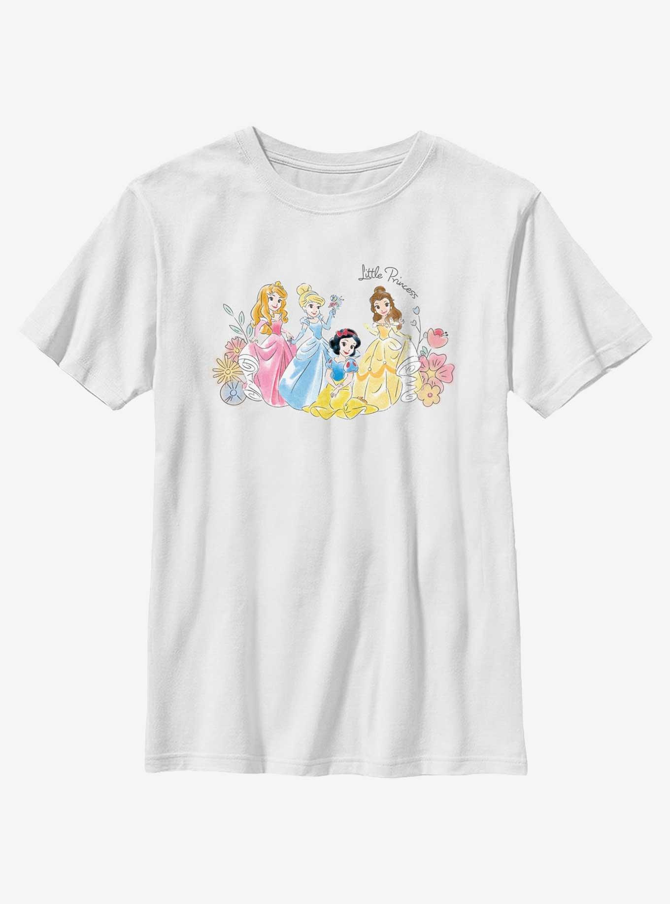 Disney Princesses Little Princess Youth T-Shirt, WHITE, hi-res