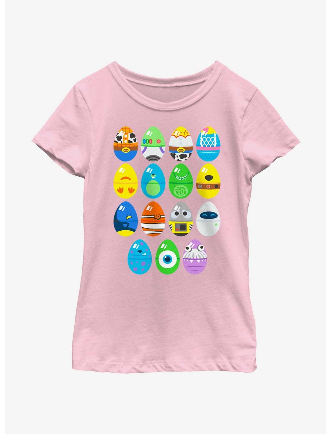 Disney Pixar Egg Jumble Youth Girls T-Shirt, PINK, hi-res